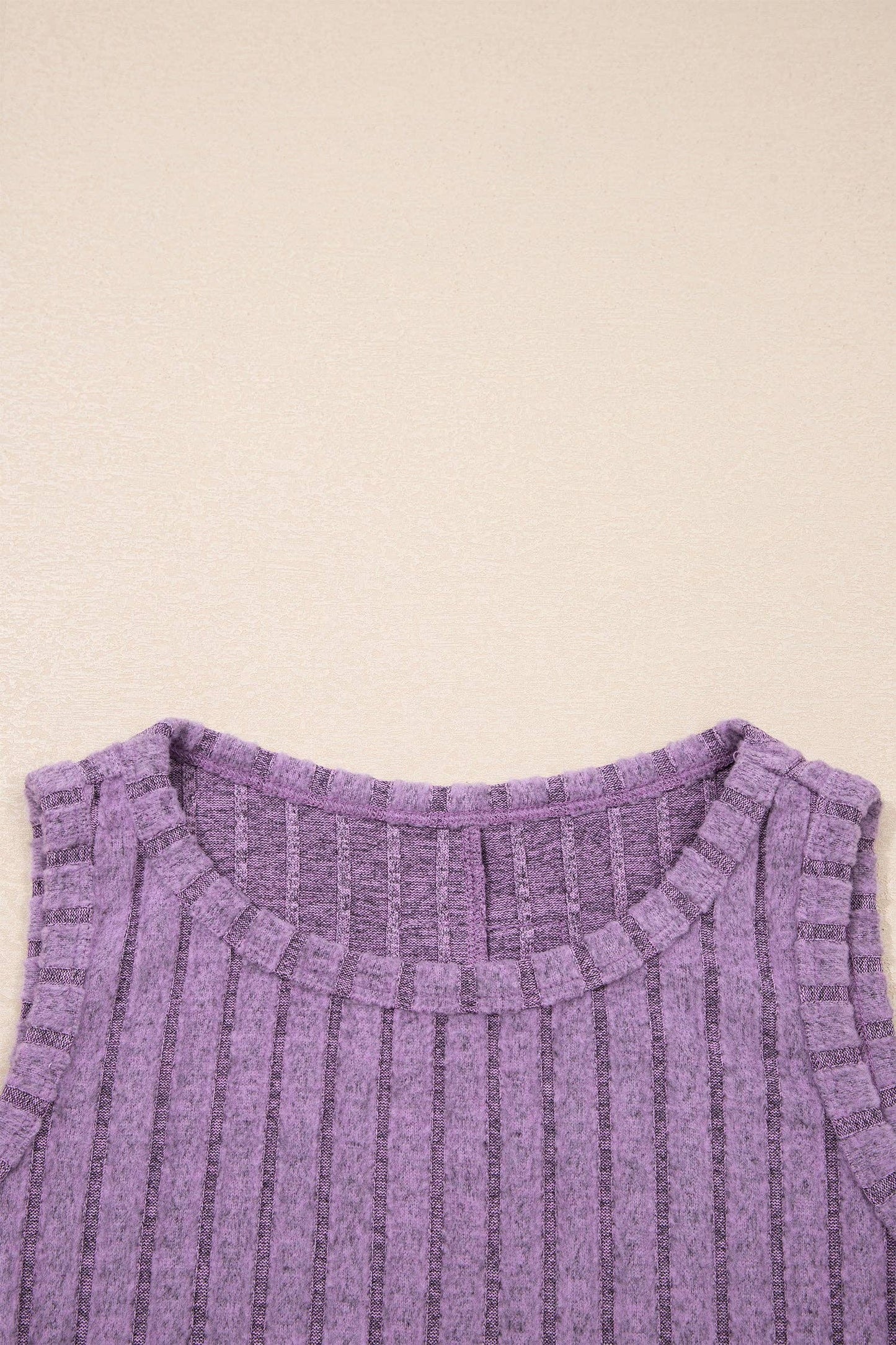 Solid Ribbed Mineral Washed Tank Top