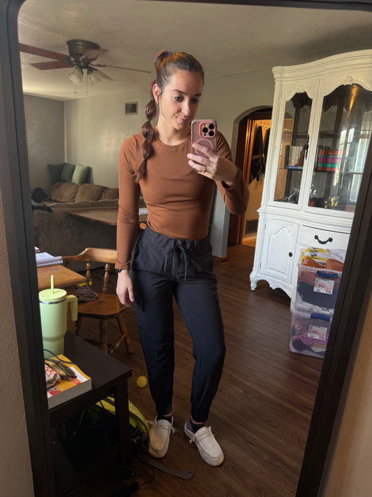 Ribbed Long Sleeve Tee